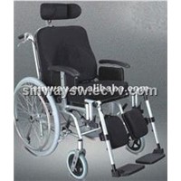 Aluminum reclining wheelchair