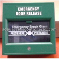 Break glass fire emergency door release