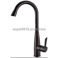 Deck Mounted Oil Rubbed Bronze Kitchen Faucet (103-30123)