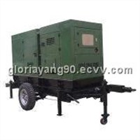 Diesel Generator Set with Wheels, Trailer Power Generator, Movable and Out Door Use
