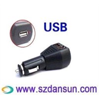 Dual Color Indication MP3 / MP4 Usb Car Charger Adaptor For England Plug