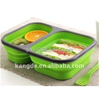 Durable and high quality silicone collape lunch box