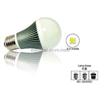 Energy saving E27/ E26 led 5000k-6500k global round bulbs 3W