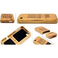 Hand make bamboo case for iphone 4g and 4s