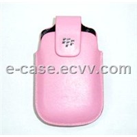 Leather Case with Belt Clip for Blackberry Phones