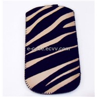 Leather Cell Phone Case for iPhone 4/4S,with Retractable Pull-tab OEM Orders Welcomed