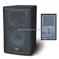 PA Loudspeaker system active speaker box with wooden cabinet