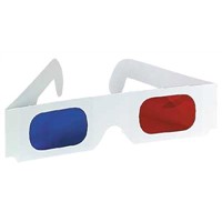 Paper 3D Glasses, Red and Blue Glasses