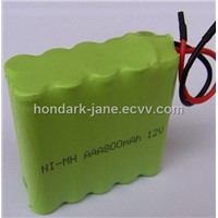 Rechargeable 12V 800mah AAA NI-MH battery Pack