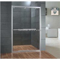Shower door with frame two sliding door 8mm tempered