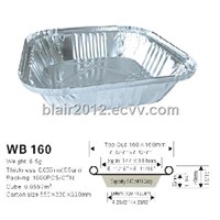 WB160 Disposable Aluminium Foil Container