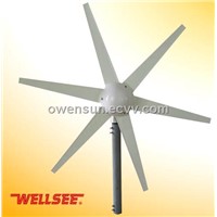 WELLSEE 6 leaves Wind Turbine/ A horizontal axis wind turbine
