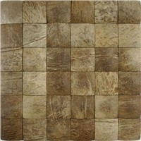 big square coconut mosaic wall tile for home decor