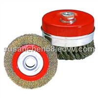 industry polish twist knot cup wire brush