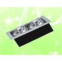 led grille light shell in aluminum profile and anodized shell