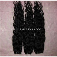 machine weft remy Indian human hair tangle free