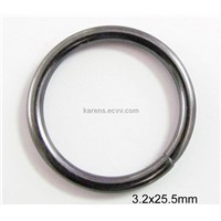 metal black nickel round rings accessories for shoes bags