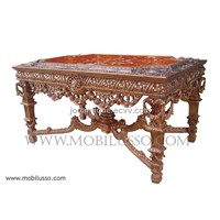 Hand Carved Hall Table with luxury finishings &amp;amp; marble