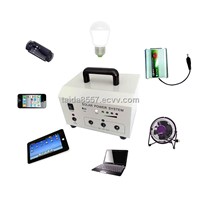 10w portable solar lighting home system with handle