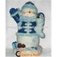20cm Polyresin Snowman for Christmas Decorations