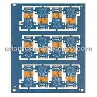 6-layer Rigid-flex PCB with 1.6mm Thickness and Immersion Gold Surface Finish, Used for Telecom