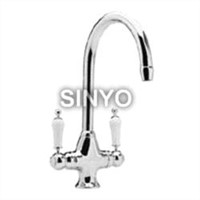 Double Lever Brass Sink Mixer