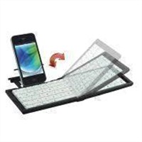 Foldable RF/Bluetooth Keyboard with 10m Operating Distance and GFSK Modulation System