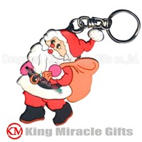 Hot Welcom PVC Keychain for Christmas Gift