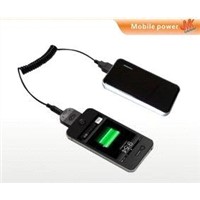 Mobile phone backup portable emergency charger 2400 mAh for iPod iPhone3G 3GS 4s MP4 IPAD