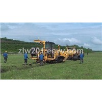 Optical cables burying machine