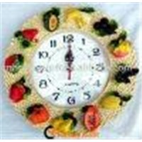 Polyresin Wall Clocks with Vegetable and Fruit Design
