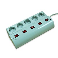 5 Way German Outlets Surge Protector