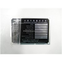 Stainless Steel Machine Label,metal label , nameplate