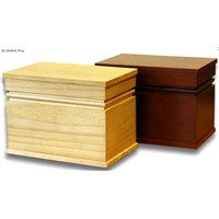 Wooden urns for cremation