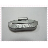 Zinc clip-on wheel balance weights