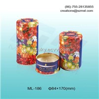 floral candle tin boxes