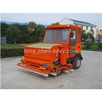 infilling machine for sand and rubber into modern artificial turf surfaces