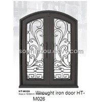 wrought iron entrance door HT-M026