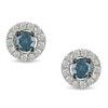 18k white gold blue topaz and diamond earrings,diamond jewelry,gold jewelry,fine jewelry