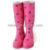 Cheap and Fashionable Women Rain Boots--Polka Dot
