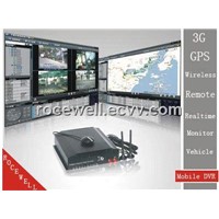 3G GPS Wireless Remote 4CH Realtime Monitor CCTV Track Car Mobile DVR (RC-8004H3C-1)