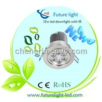 12w dimmable led down light with infrared motion sensor