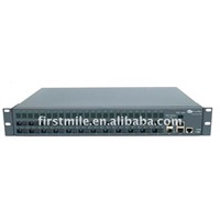 24 Ports Triple Play Multiplexed CATV Fiber Optic Ethernet Switch
