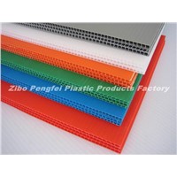 2-7mm Mulit-color Twin Wall Plastic PP Hollow Sheet