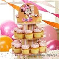 3 tiers Cardboard Cupcake stand for Children's party