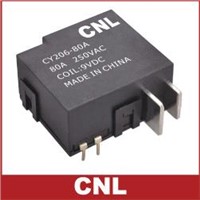 80A Magnetic Latching Relay with 250V AC Coil Voltage and Silver Alloy Contact Material - CY206-80A