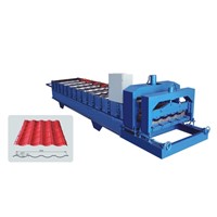 995 automatic hydraulic cold steel sheet glazed tiles roll forming machine in China