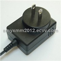AC/DC adapters with 18W output power and UL/CUL/PSE/FCC safety approvals