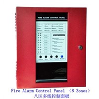 8 Zones Conventional Fire Alarm Control Panel Master Panel Alarm Host for Fire Security System