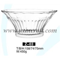 Glass bowl, glass dish, glass plate